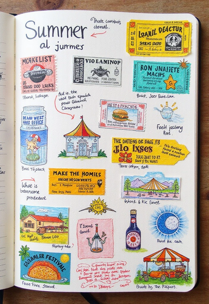 25 Summer Journal Ideas That Capture Warm Memories and Adventures - 7. Festival and Fair Experiences