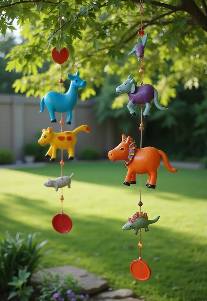 25 Therian Craft Ideas That Inspire Unique Handmade Creations - 21. DIY Animal Wind Chimes