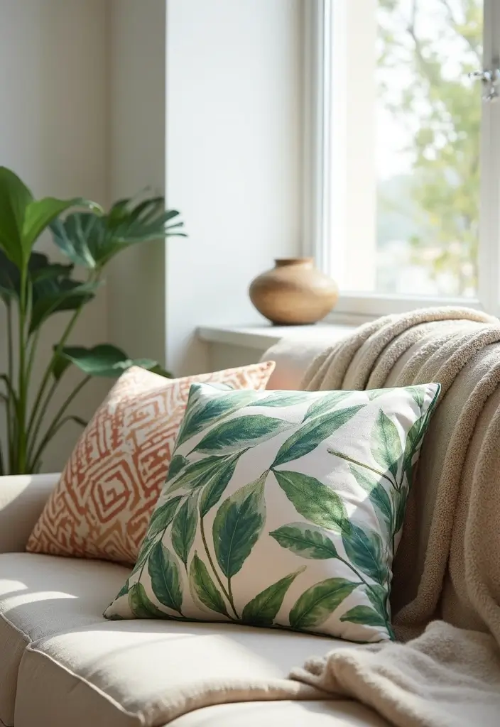 25 Therian Craft Ideas That Inspire Unique Handmade Creations - 3. Botanical Animal Print Throw Pillows