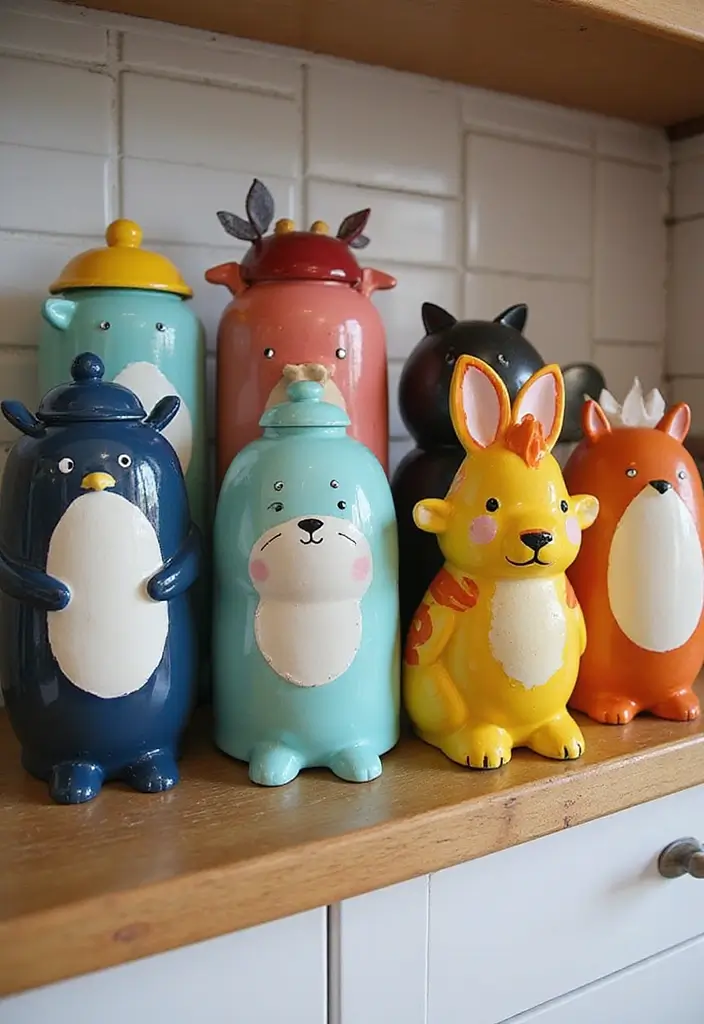 25 Therian Craft Ideas That Inspire Unique Handmade Creations - 9. Hand-Painted Animal Canisters