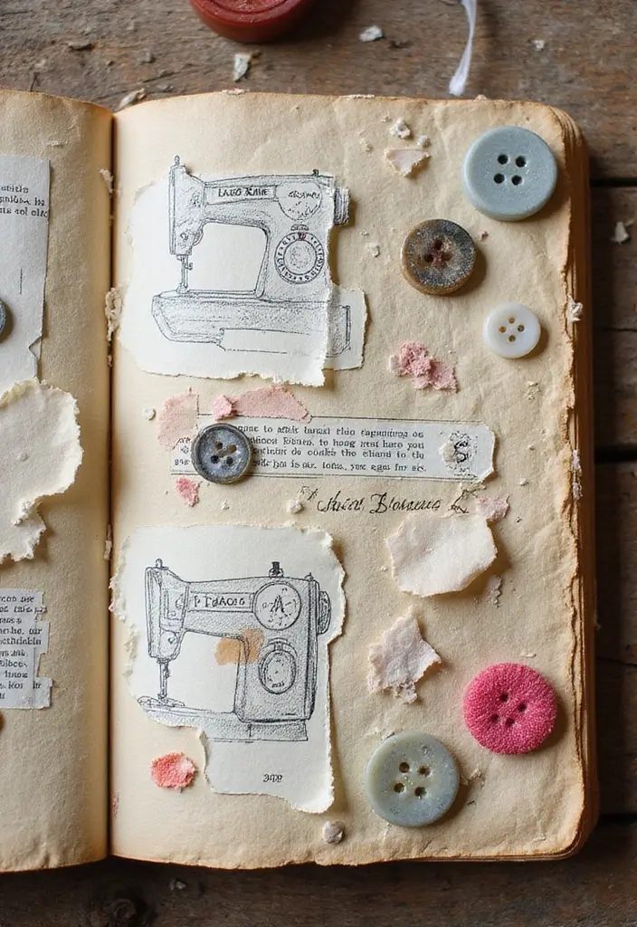 25 Vintage Junk Journal Ideas That Are Perfect For Creative Memory Keeping - 10. Vintage Sewing Patterns