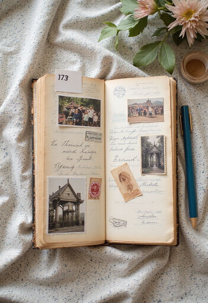 25 Vintage Junk Journal Ideas That Are Perfect For Creative Memory Keeping - 2. Vintage Postcard Pages