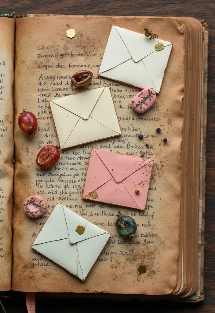 25 Vintage Junk Journal Ideas That Are Perfect For Creative Memory Keeping - 21. Gift Pages