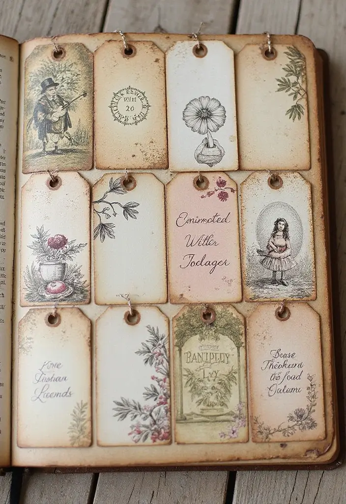 25 Vintage Junk Journal Ideas That Are Perfect For Creative Memory Keeping - 23. Memory Keeper Tags