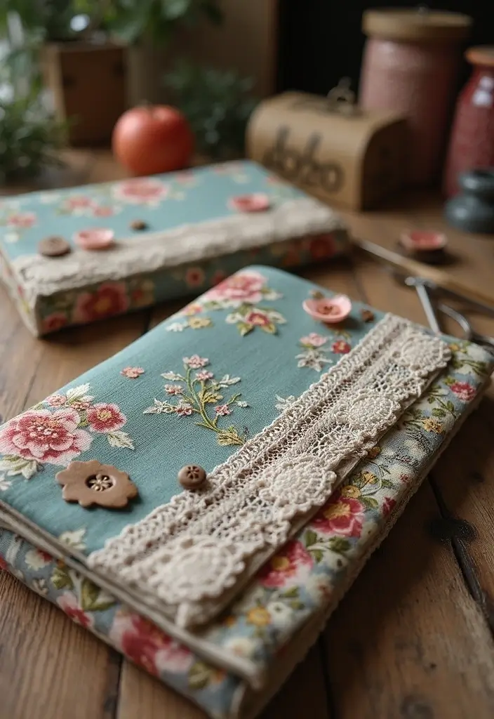 25 Vintage Junk Journal Ideas That Are Perfect For Creative Memory Keeping - 3. Fabric-Filled Folios