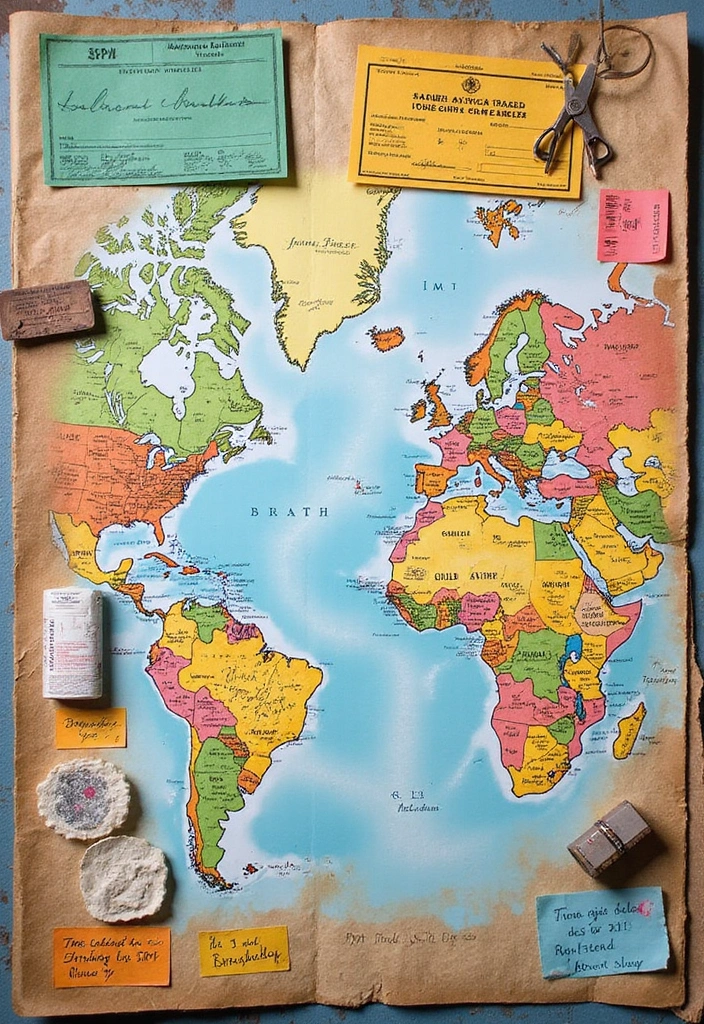 25 Vintage Junk Journal Ideas That Are Perfect For Creative Memory Keeping - 8. Travel Scrapbook Pages