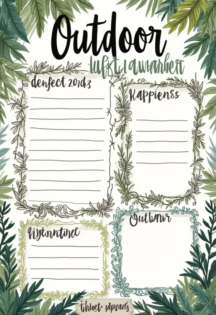 25 Weekly Bullet Journal Ideas That Make Planning Organized Fun and Stylish - 20. Outdoor Adventure Tracker