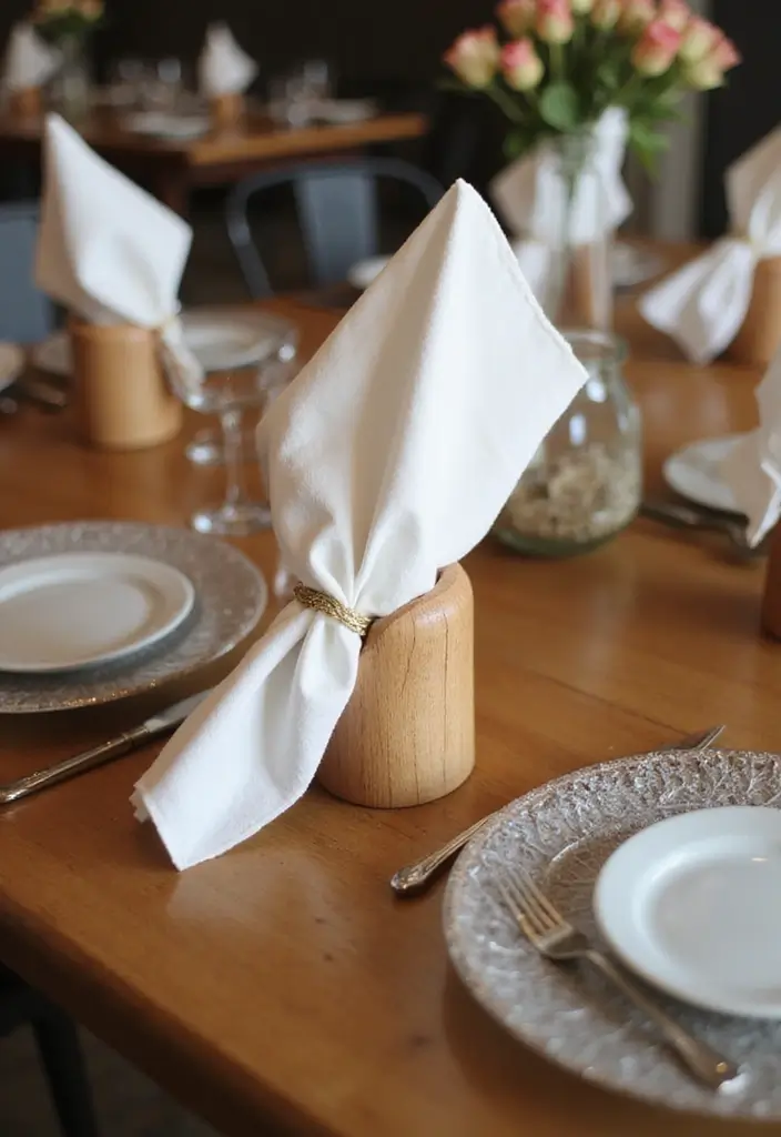 25 Wood Craft Ideas That Transform Simple Wood Into Art - 15. Wooden Napkin Holders