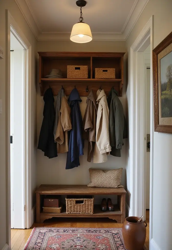 25 Wood Craft Ideas That Transform Simple Wood Into Art - 22. Wooden Coat Rack