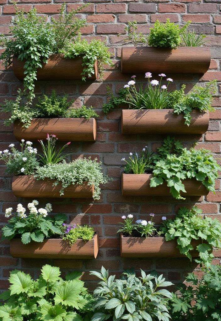 25 Wood Craft Ideas That Transform Simple Wood Into Art - 25. Wooden Wall Planters