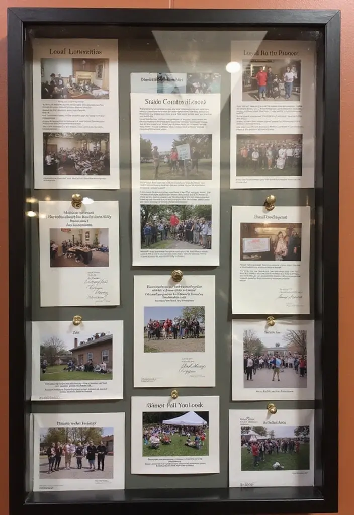 26 Army Shadow Box Ideas That Honor Service and Memories - 16. Shadow Box with Local Community Honors