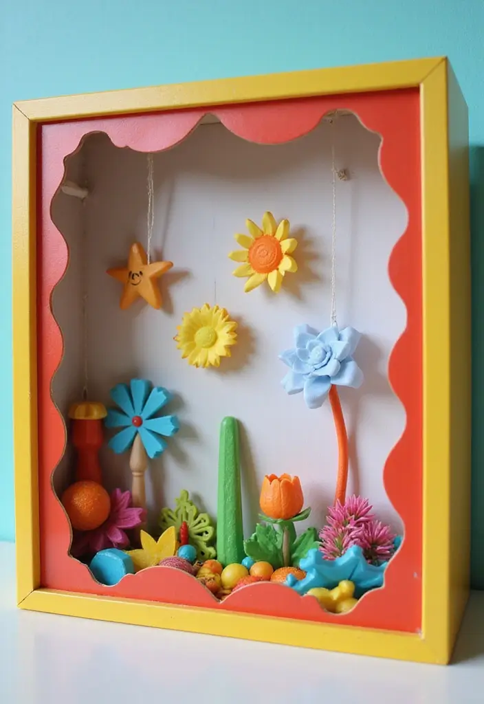 26 Army Shadow Box Ideas That Honor Service and Memories - 21. Engaging Shadow Box for Kids