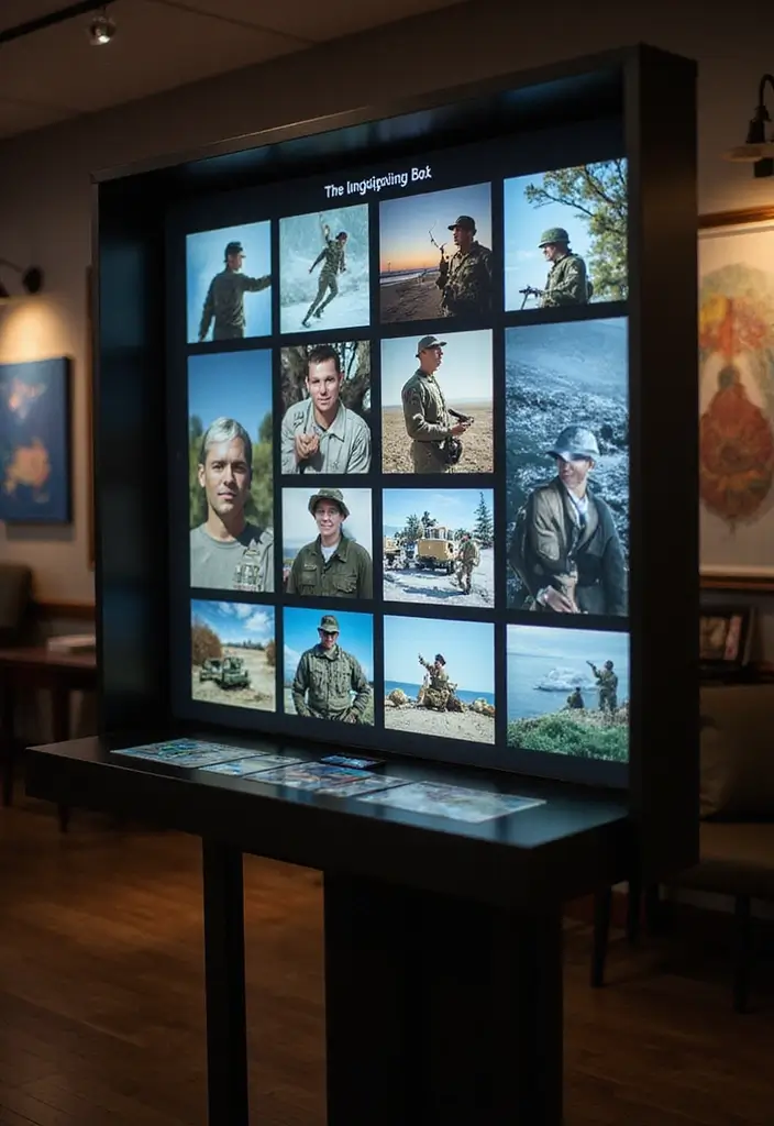 26 Army Shadow Box Ideas That Honor Service and Memories - 22. Digital Shadow Box