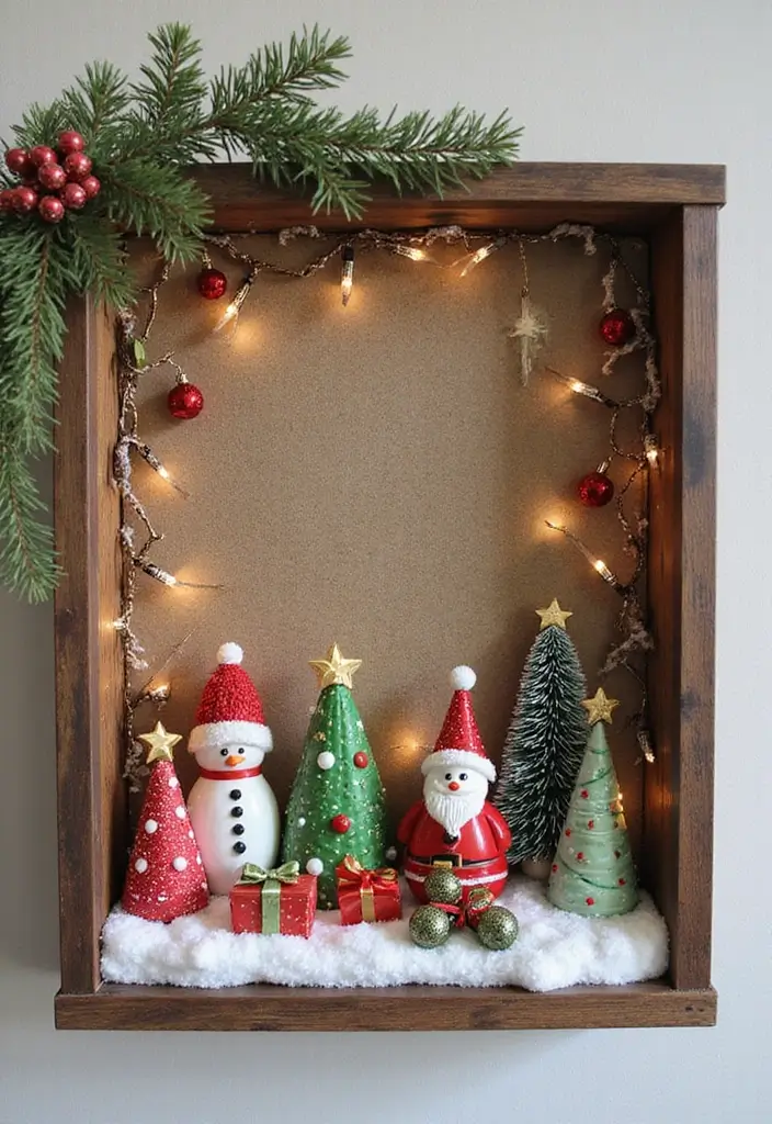 26 Army Shadow Box Ideas That Honor Service and Memories - 24. Seasonal Shadow Box