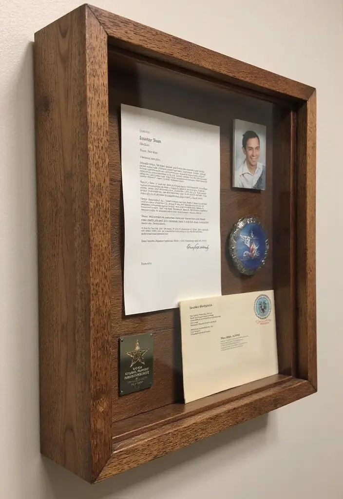 26 Army Shadow Box Ideas That Honor Service and Memories - 3. DIY Keepsake Box