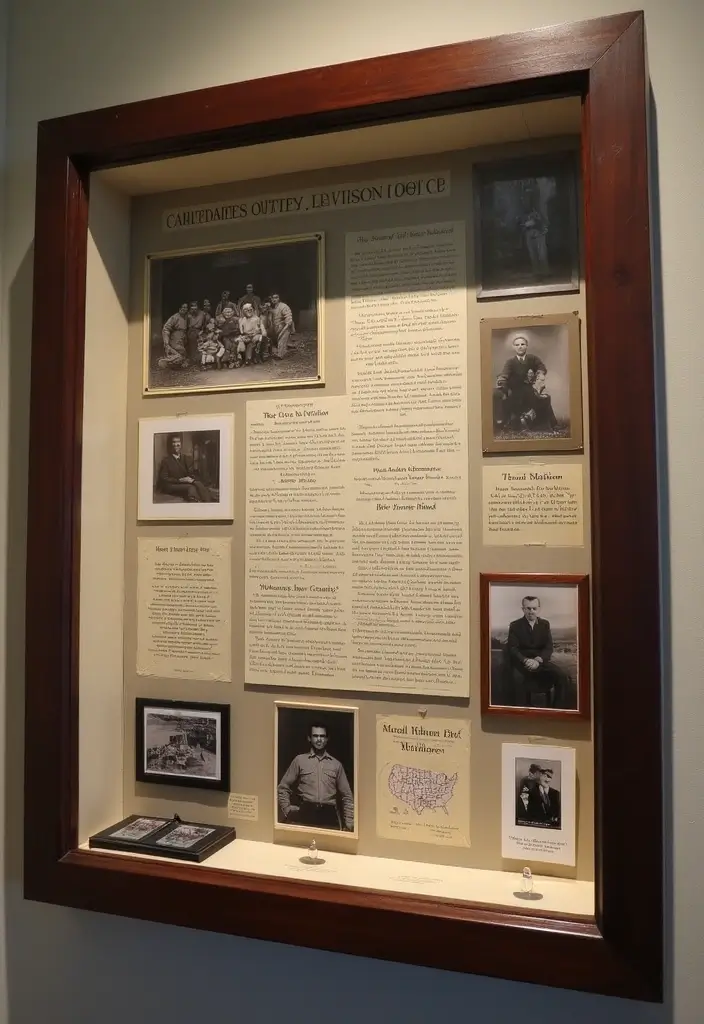 26 Army Shadow Box Ideas That Honor Service and Memories - 5. Family Tribute