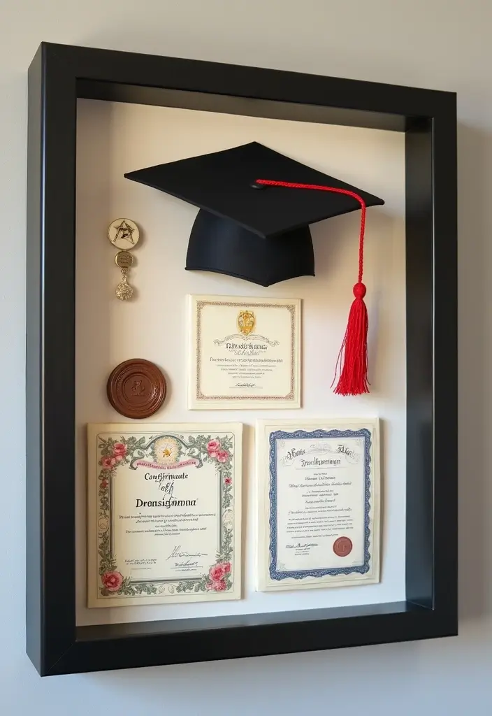 26 Army Shadow Box Ideas That Honor Service and Memories - 8. Education and Training