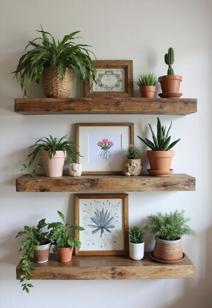 26 Art And Craft Decoration Ideas That Make DIY Projects Fun and Beautiful - 10. Reclaimed Wood Shelves