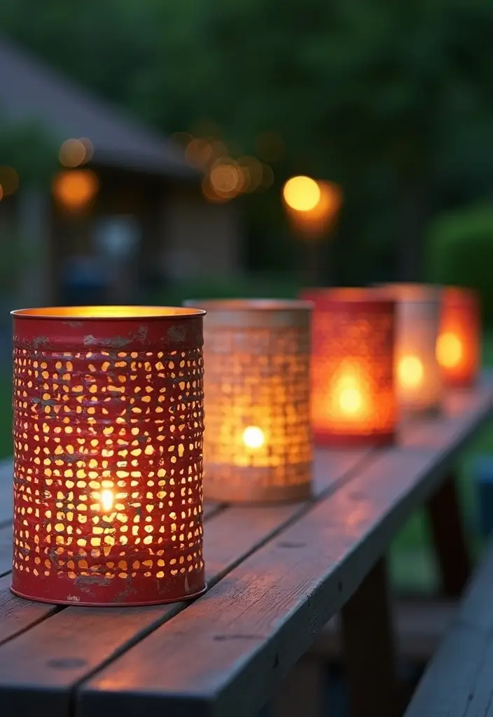 26 Art And Craft Decoration Ideas That Make DIY Projects Fun and Beautiful - 18. Upcycled Tin Can Lanterns