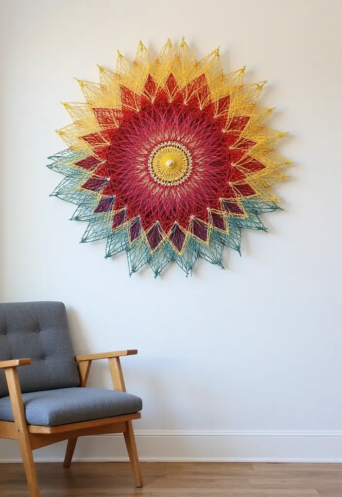 26 Art And Craft Decoration Ideas That Make DIY Projects Fun and Beautiful - 20. String Art Decor
