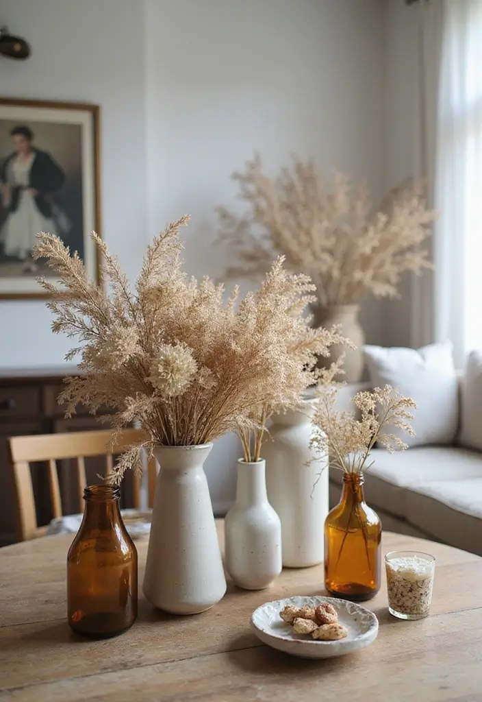 26 Art And Craft Decoration Ideas That Make DIY Projects Fun and Beautiful - 8. Dried Flower Arrangements