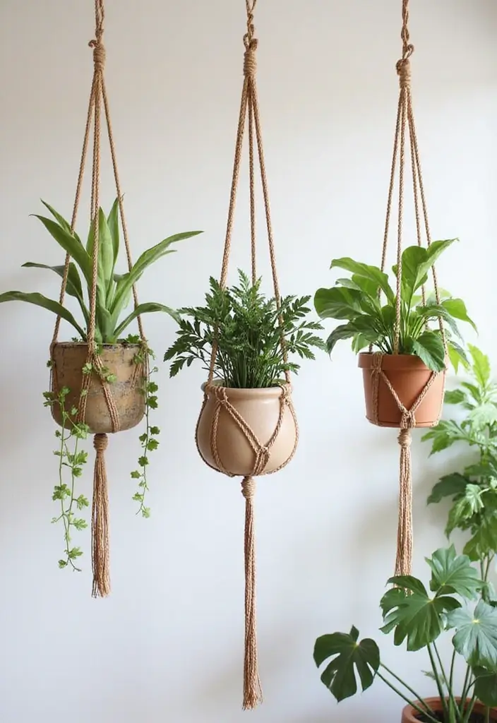 26 Art And Craft Decoration Ideas That Make DIY Projects Fun and Beautiful - 9. DIY Macrame Plant Hangers