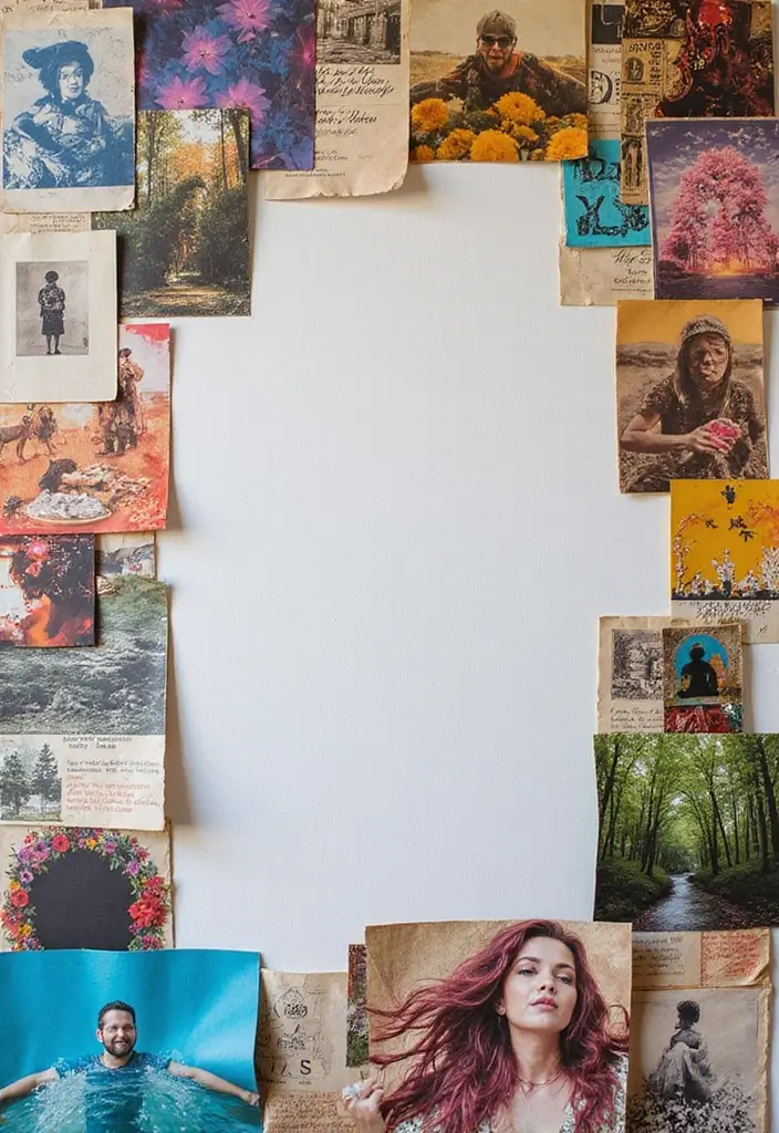 26 Art And Craft Ideas That Inspire Creativity For Everyone - 24. Recycled Paper Wall Collage