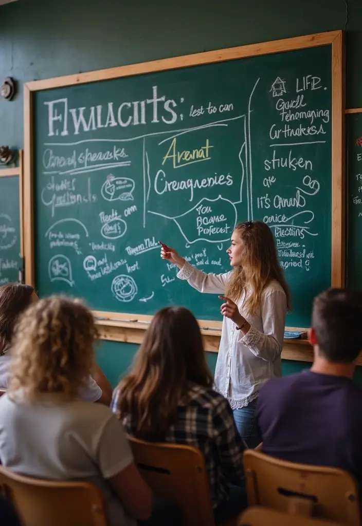 26 Blackboard Decoration Ideas That Make Teaching Stylish and Interactive - 21. Guest Speaker Highlights