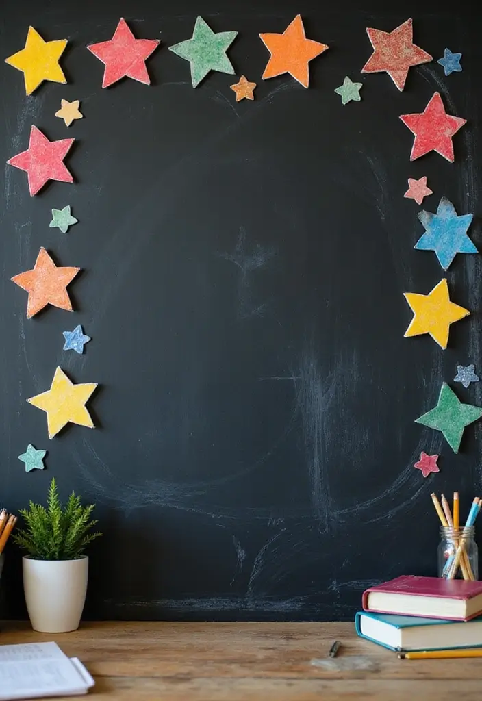26 Blackboard Decoration Ideas That Make Teaching Stylish and Interactive - 25. Classroom Achievements Showcase