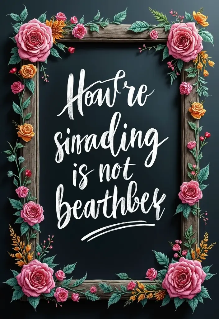 26 Blackboard Decoration Ideas That Make Teaching Stylish and Interactive - 3. Inspirational Quotes