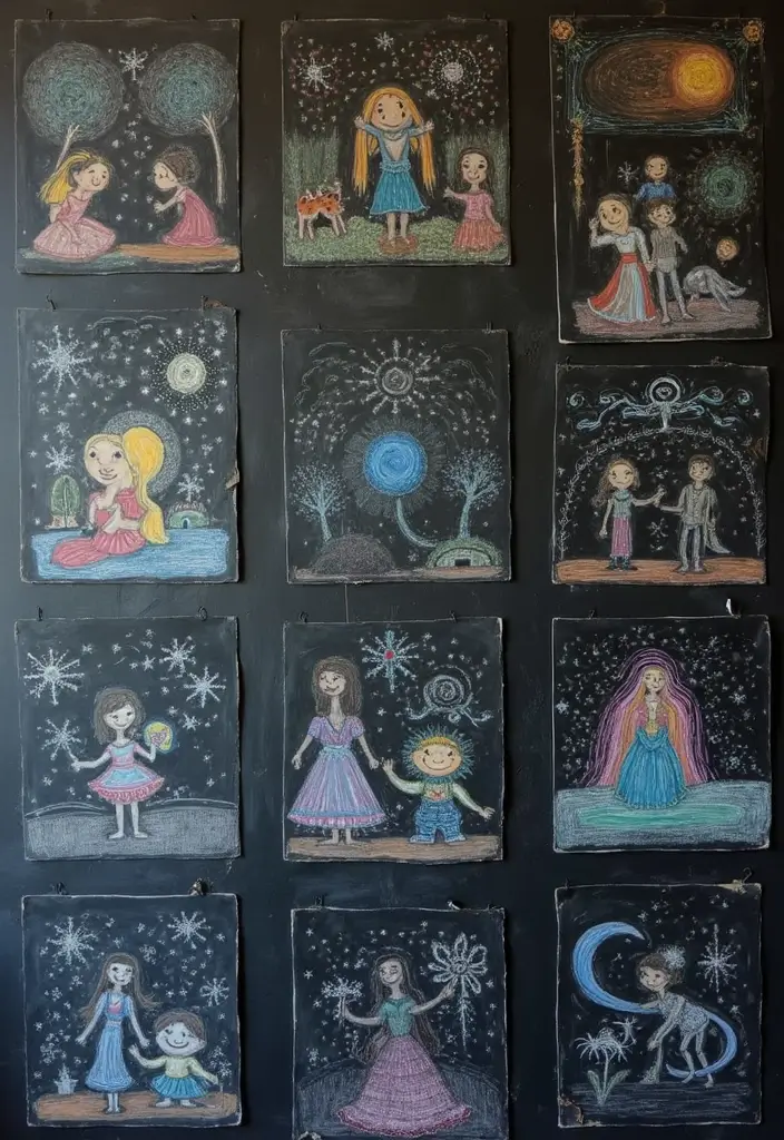 26 Blackboard Decoration Ideas That Make Teaching Stylish and Interactive - 5. Chalkboard Art Challenges