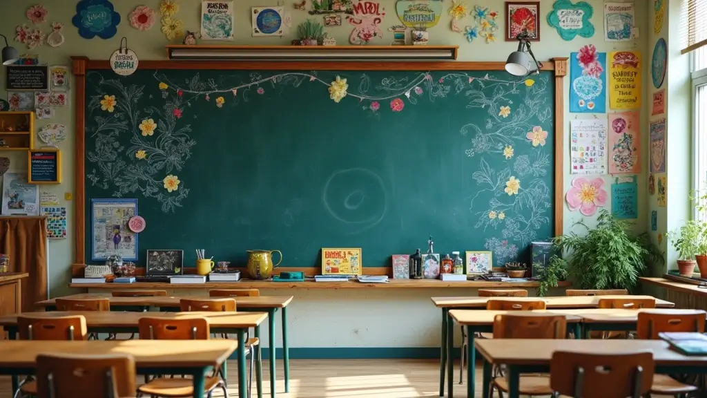 26 Blackboard Decoration Ideas That Make Teaching Stylish and Interactive