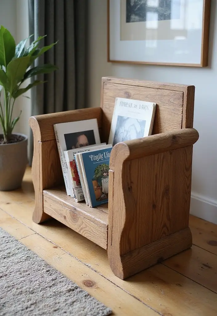 26 Book Box Ideas That Turn Books Into Creative Storage - 10. Book Magazine Rack