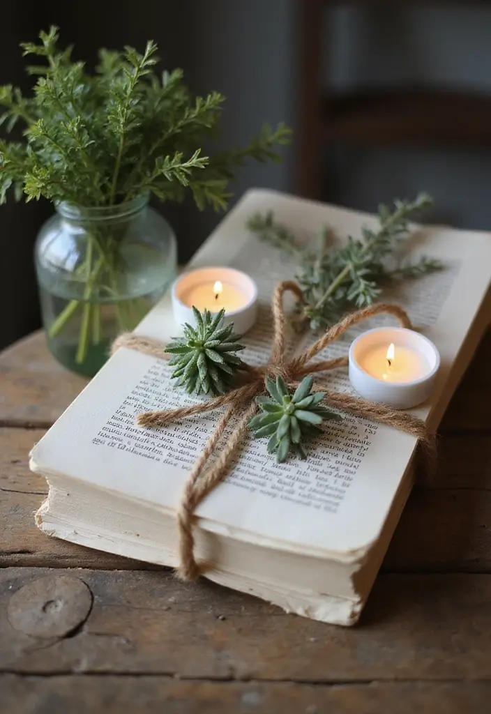 26 Book Box Ideas That Turn Books Into Creative Storage - 11. Book Bundles for Decorations