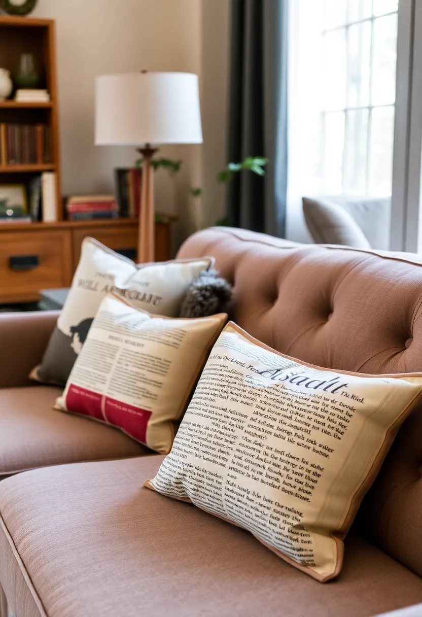 26 Book Box Ideas That Turn Books Into Creative Storage - 25. Literary-themed Pillows
