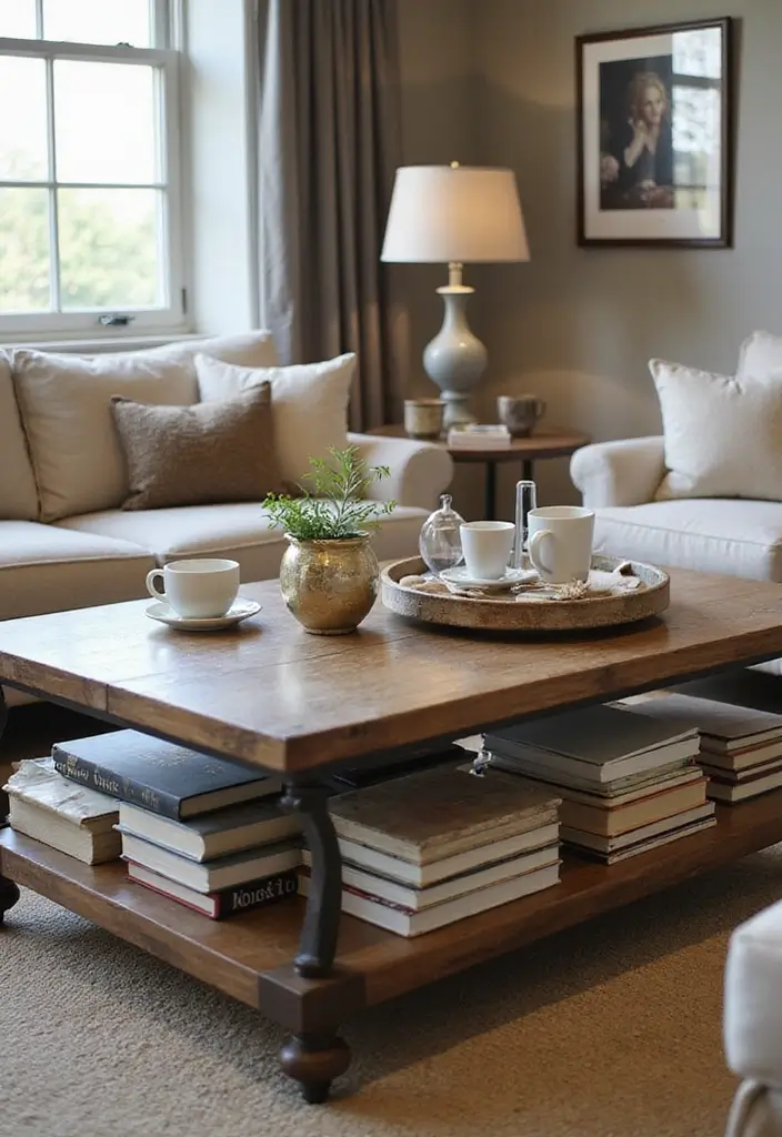26 Book Box Ideas That Turn Books Into Creative Storage - 5. Coffee Table Stash