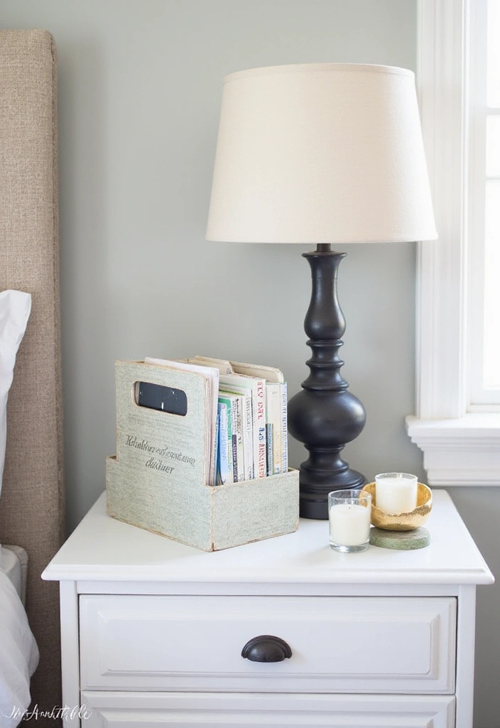 26 Book Box Ideas That Turn Books Into Creative Storage - 6. Nightstand Book Caddy