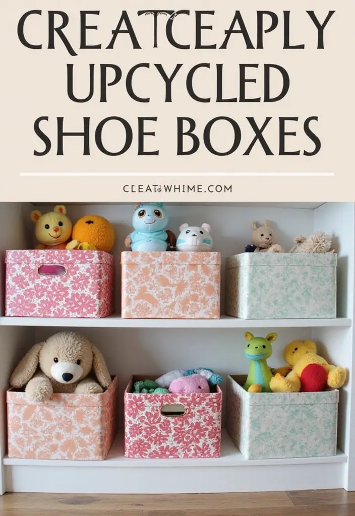 26 Box Ideas That Inspire Creative DIY Projects for Any Occasion 12. Upcycled Shoe Boxes