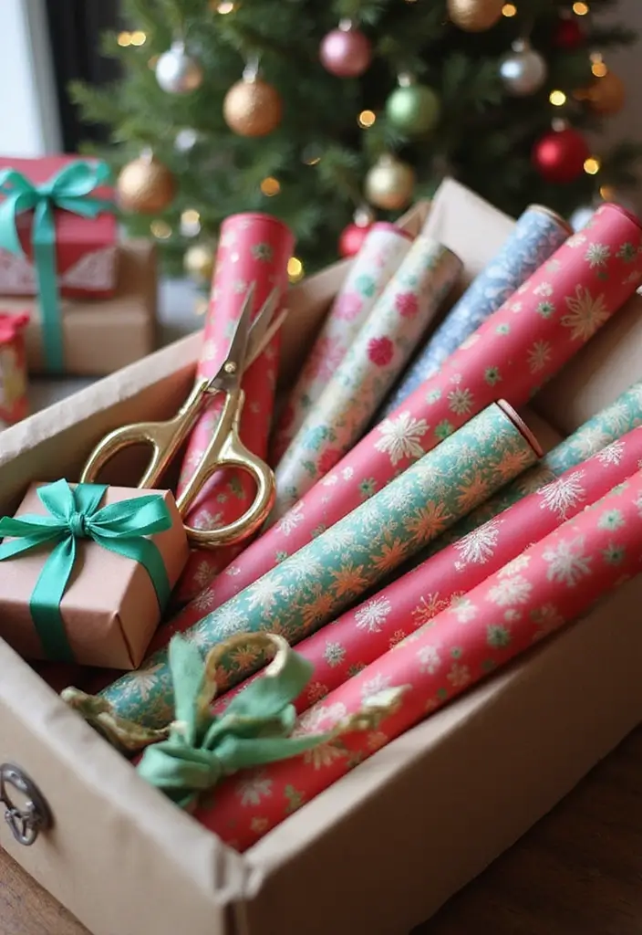 26 Box Ideas That Inspire Creative DIY Projects for Any Occasion 24. Gift Wrapping Stations