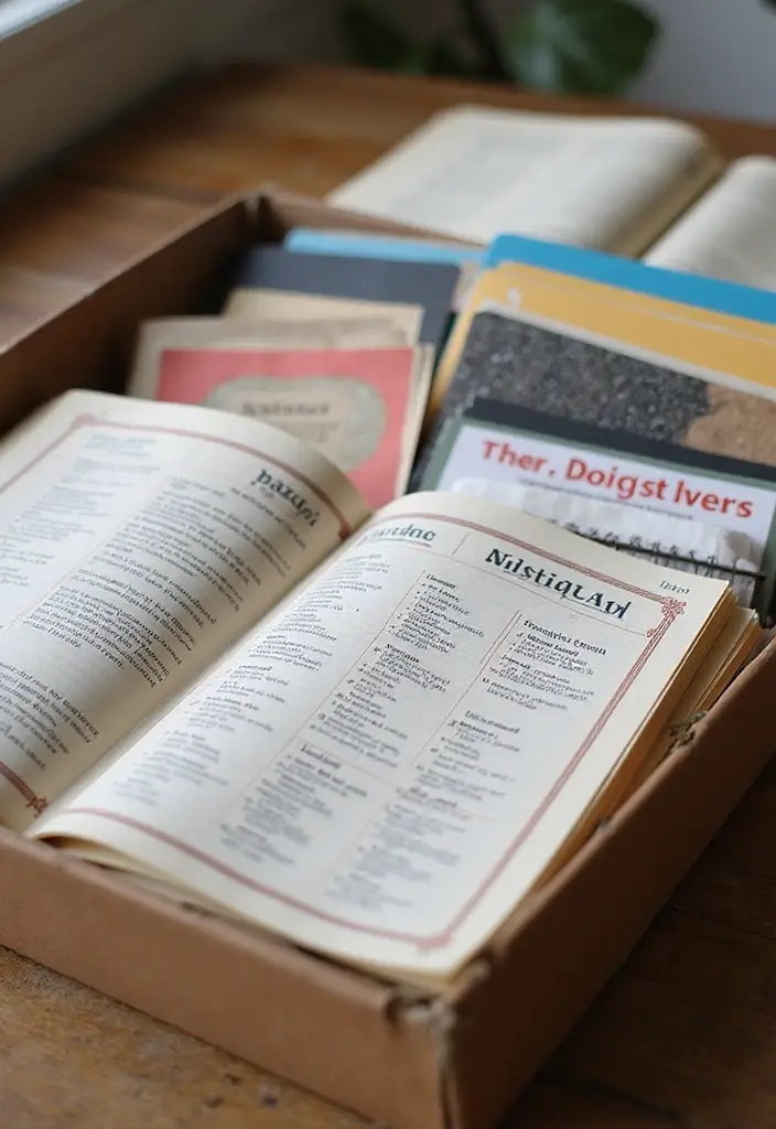 26 Box Journal Ideas That Store Memories and Keep Notes Organized 20. Language Learning Journal Box