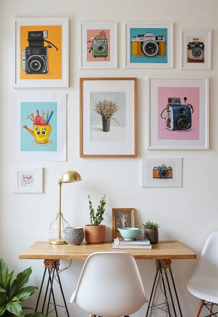 26 Camera Decoration Ideas That Make Photography Gear Fun and Stylish - 23. Quirky Camera Artwork