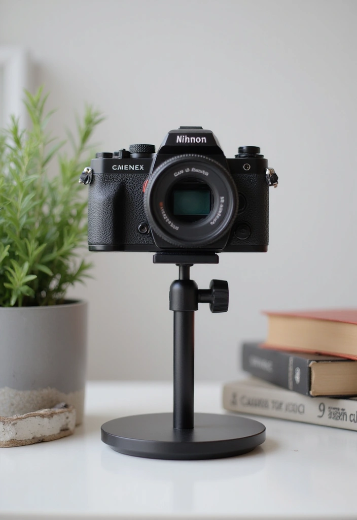 26 Camera Decoration Ideas That Make Photography Gear Fun and Stylish - 4. Stylish Camera Stands
