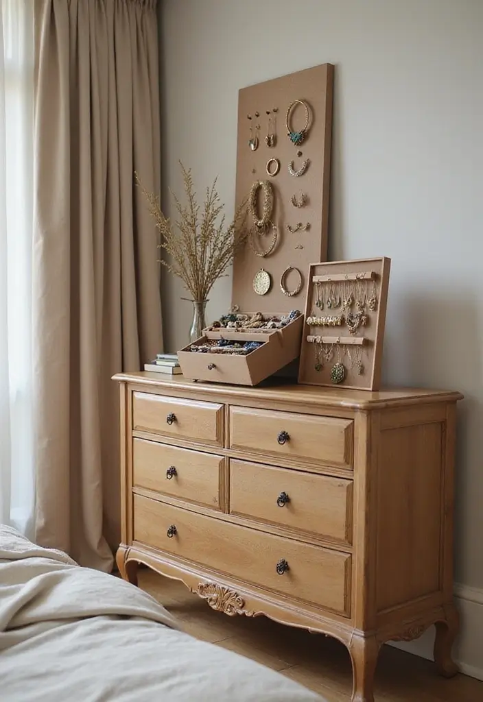 26 Cardboard Box Decoration Ideas That Transform Storage Into Fun Decor - 11. Cardboard Jewelry Organizer