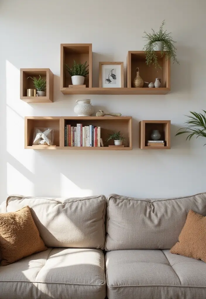 26 Cardboard Box Decoration Ideas That Transform Storage Into Fun Decor - 12. Cardboard Wall Shelves