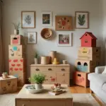 26 Cardboard Box Decoration Ideas That Transform Storage Into Fun Decor