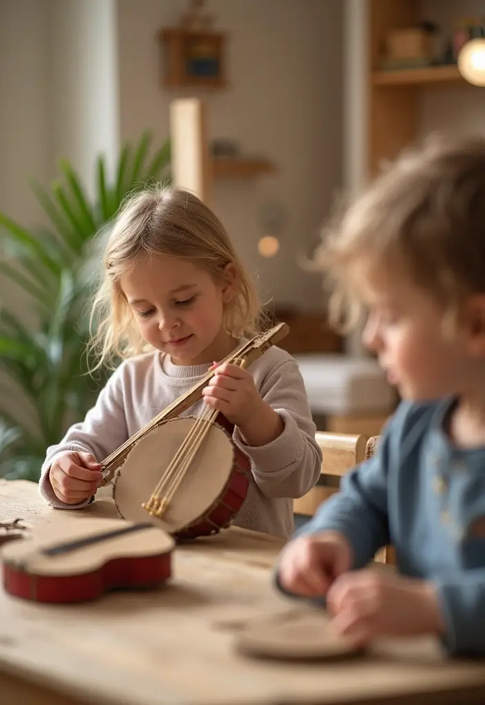 26 Cardboard Box Decoration Ideas That Transform Storage Into Fun Decor - 20. Cardboard Music Instruments