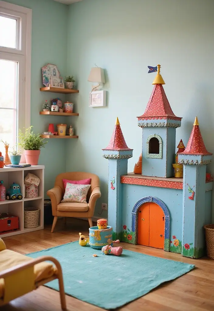 26 Cardboard Box Decoration Ideas That Transform Storage Into Fun Decor - 5. Fun Kids’ Room Decor