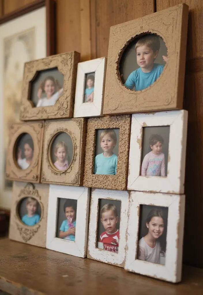 26 Cardboard Box Decoration Ideas That Transform Storage Into Fun Decor - 7. Cardboard Photo Frames