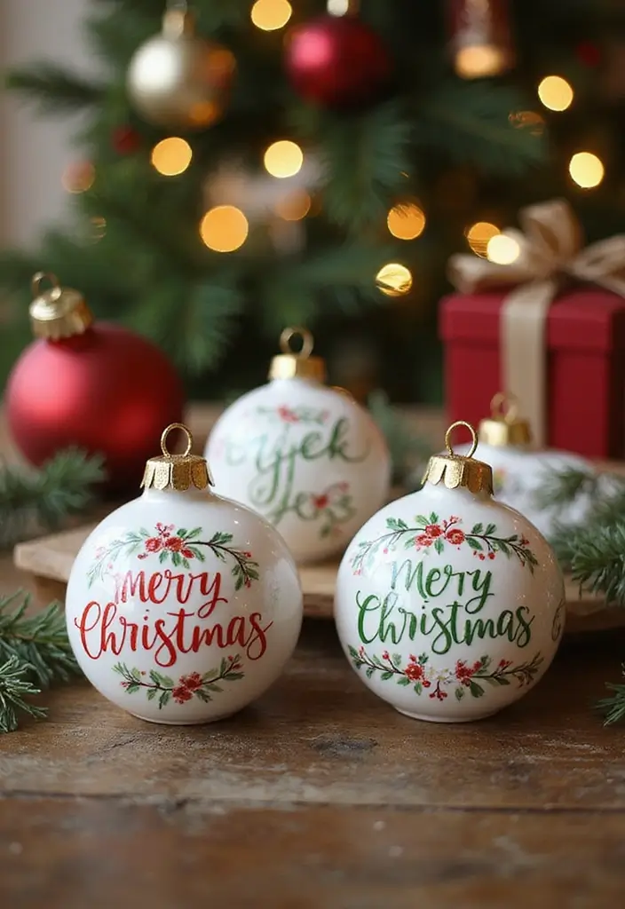 26 Christmas Pottery Painting Ideas That Bring Holiday Cheer to Your Home - 13. Merry Christmas Quotes