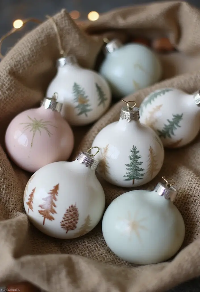 26 Christmas Pottery Painting Ideas That Bring Holiday Cheer to Your Home - 3. Rustic Farmhouse Style
